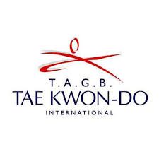 TAGB Logo Logo of TAGB Tae Kwon-Do International featuring stylised figure and text.